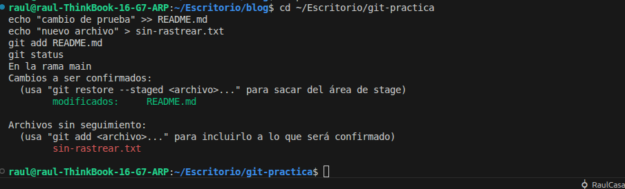 git status